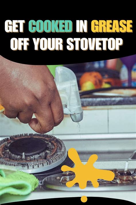 cleaning grease off of stove top